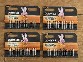 40 Duracell Batterien AAA10