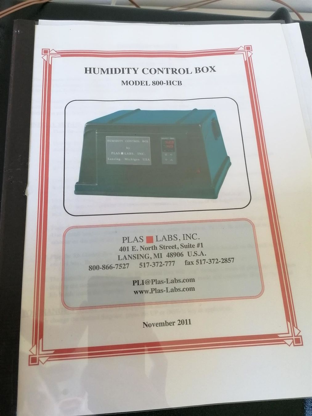 Sistema di controllo: Plas Labs - Humiditiy Controll System – Usato da Niederdorf venduto da LeptonAG_Labor 3