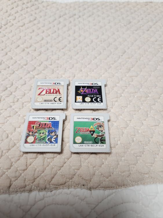 4 Zelda Spiele für 3ds Majors Mask, Ocarina of times, und Kaufen auf Ricardo