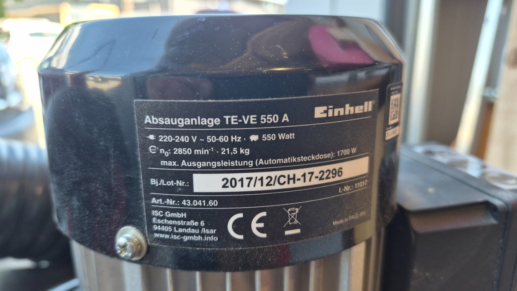 Aspirapolveri & Accessori: Absaugung / Absauganlage Einhell TE-VE 550 A – Usato da Leuzigen venduto da Cherry_bx2 3