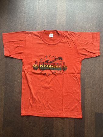 Vintage Reggae T-Shirt, Grösse M, Orange, Sommer Style