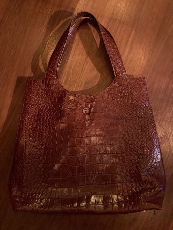 Aigner antike Lederhandtasche