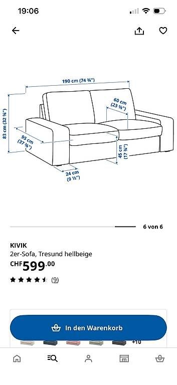 Sofas: 2er Sofa – D'occasion à Zürich par mal_cvr9 2