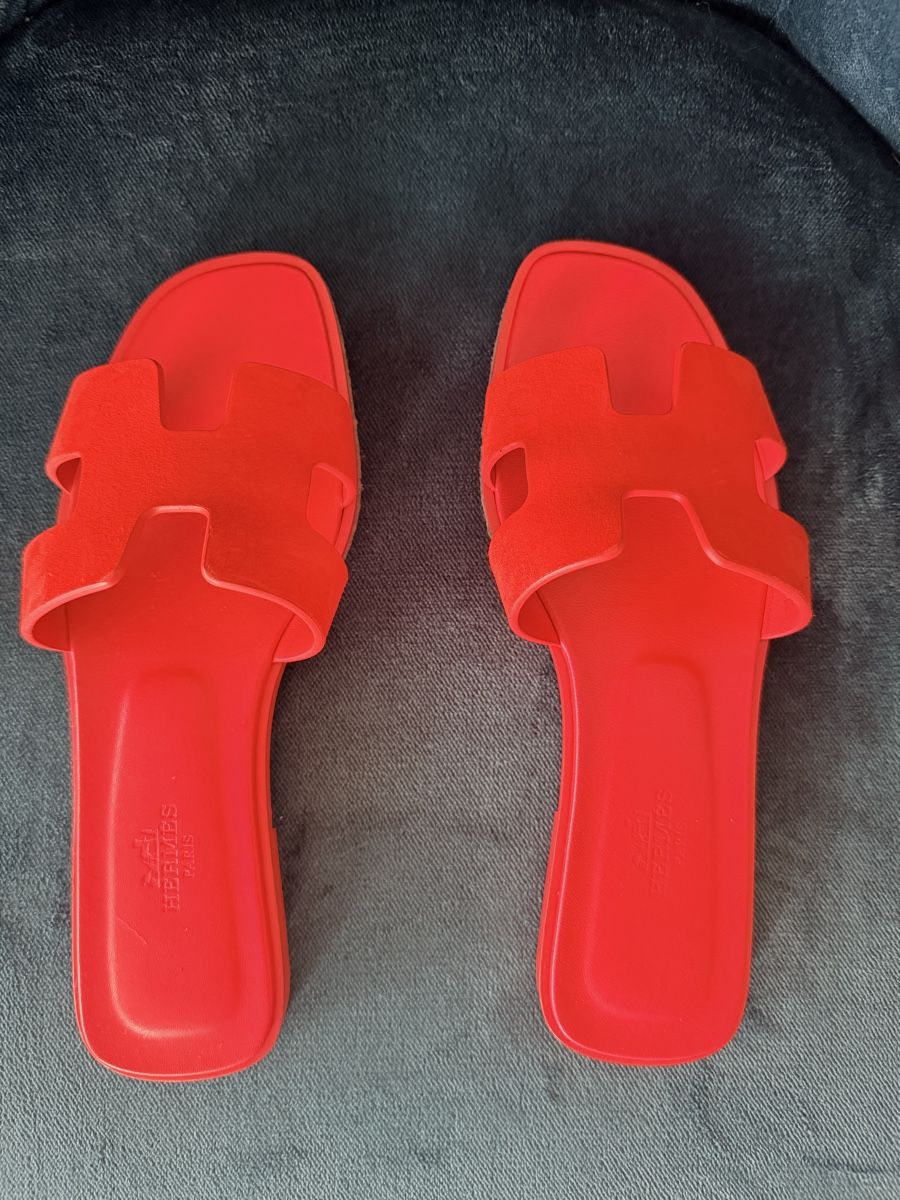 Hermès Damenschuhe: Sandali Hermes Oran Rosso corallo – Neu (gemäss Beschreibung) aus Lugano von fer_ckb9 1