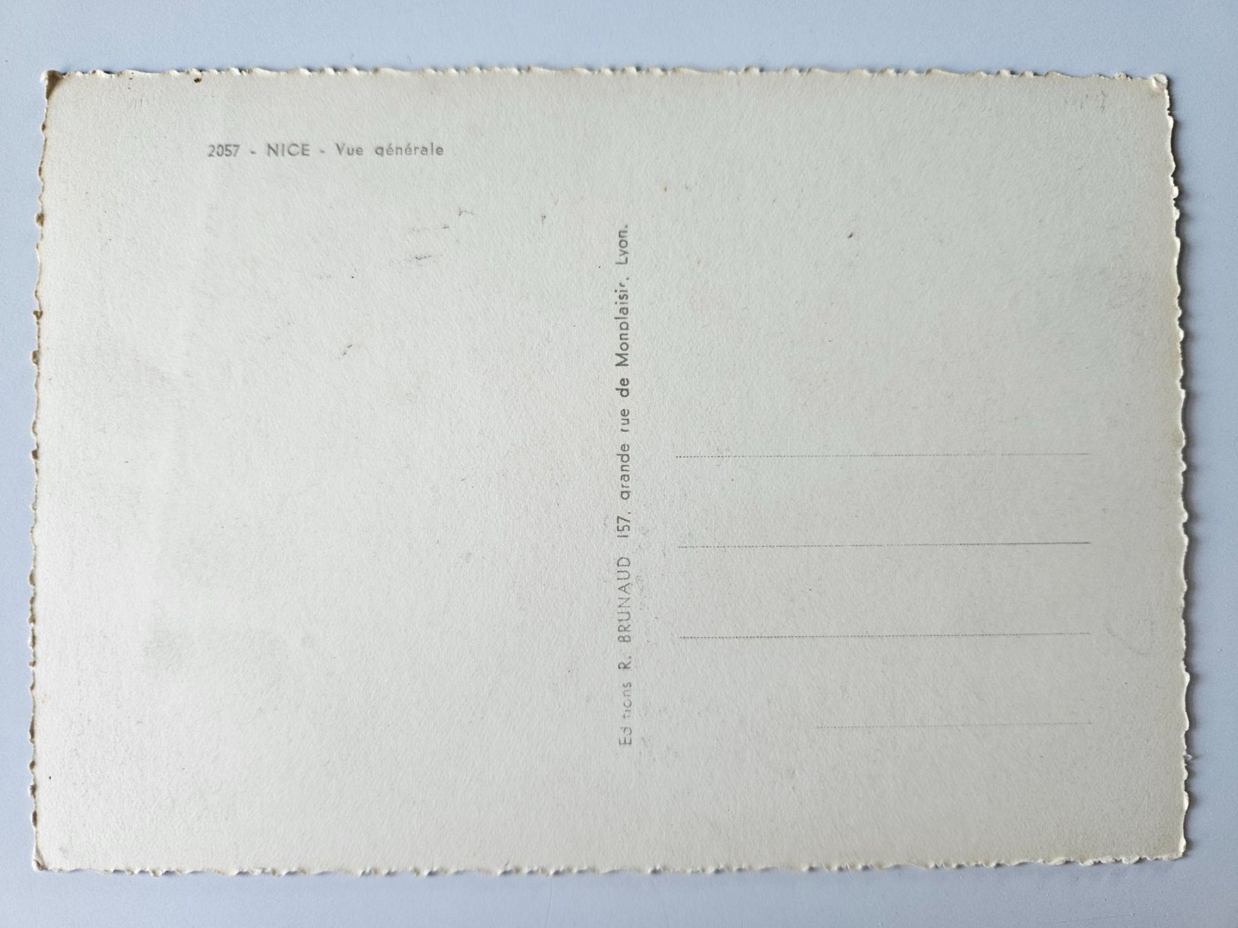 Cartoline postali: Nice - vue générale - No 2057 - vers 1955 – Usato da Echandens venduto da annegug 1