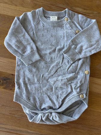 Baby Body Strick grau 68/74 guter Zustand