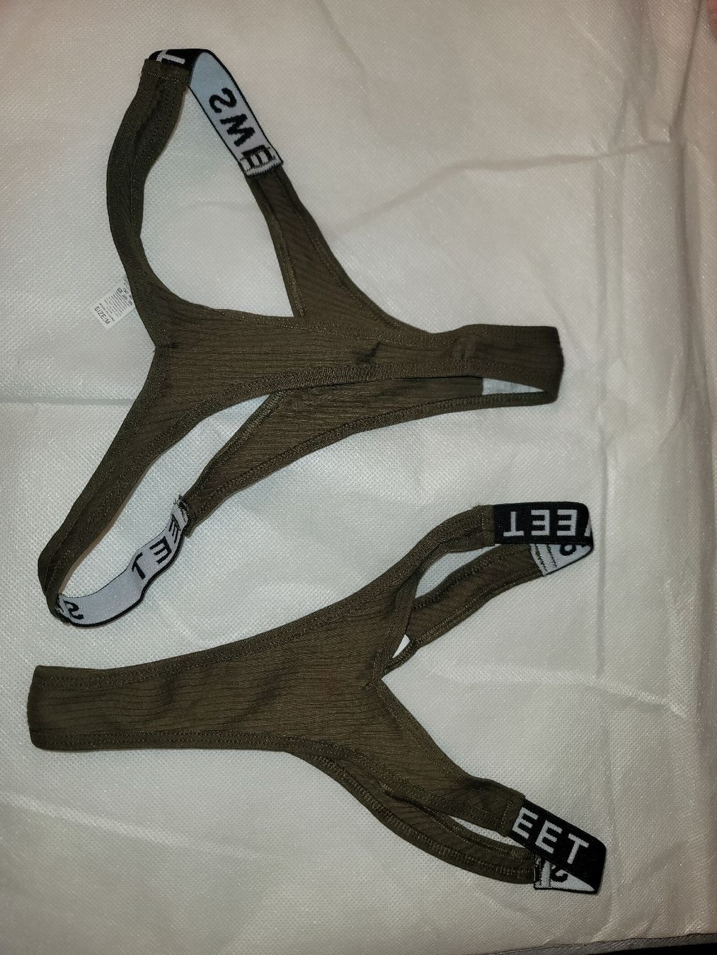 Altra biancheria intima: 2er Set, Sweet String, Tanga Oliv, thong olivia, stringtanga – Nuovo e nell'imballaggio originale da Zollikerberg venduto da Nice_Name 5
