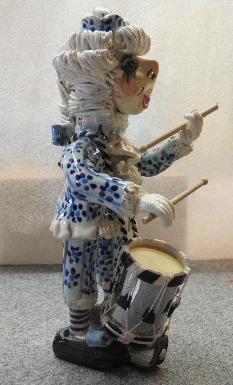 Statuette: FASNACHTSFIGUR Dummpeter Drummler 15-18cm, EINZELSTUCK – Nuovo (secondo la descrizione) da Ettingen venduto da 1985printemps 2