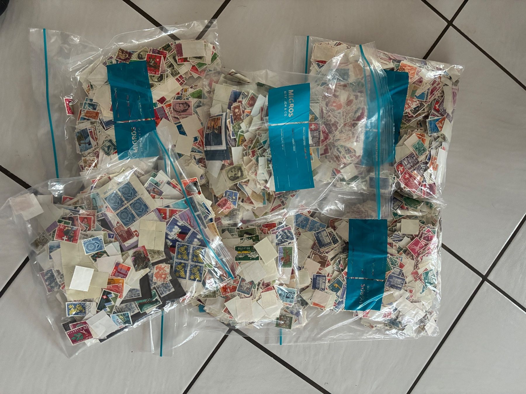 Alle Briefmarken: Lot timbres suisses – Gebraucht aus Rovray von Ganderch 1