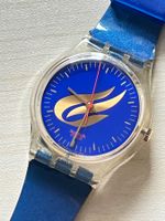Blaue Swatch Uhr, Kultuhr für den Sommer!