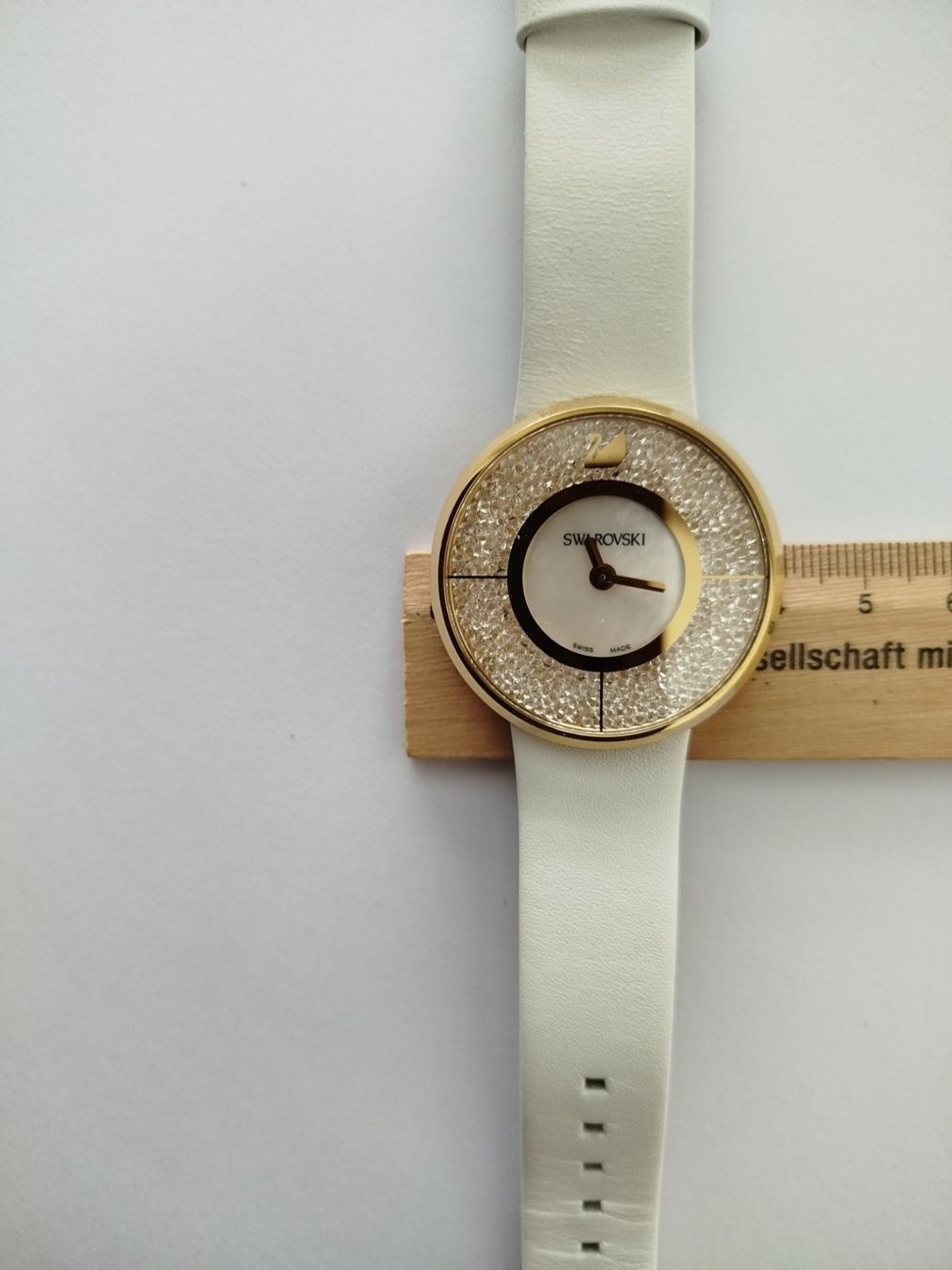 Swarovski Uhren: SWAROVSKI Quartzuhr mit weissem Armband – Neu (gemäss Beschreibung) aus Zug von Robert0125 4