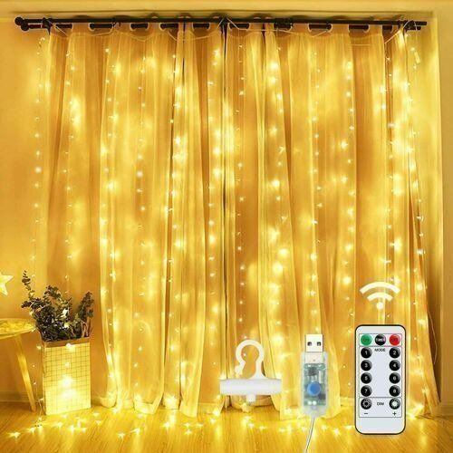 Ghirlande e barre luminose: 3x3meter 300 LED Lichterkette  warmweiss – Nuovo (secondo la descrizione) da Kirchdorf AG venduto da Lionstein
