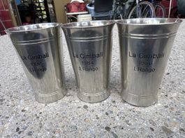 La Cimbali Vintage Zinnbecher Set (3-teilig) 1980-1986