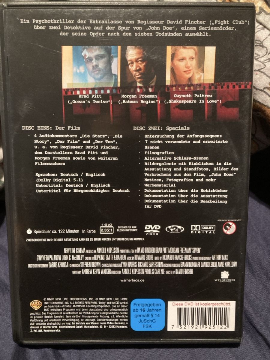 Tutti i DVDs: Sieben dvd top zustand – Usato da Seengen venduto da Predator86 1