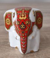 Mlesna Porzellan-Teedose Elefantenform Roter, Goldener
