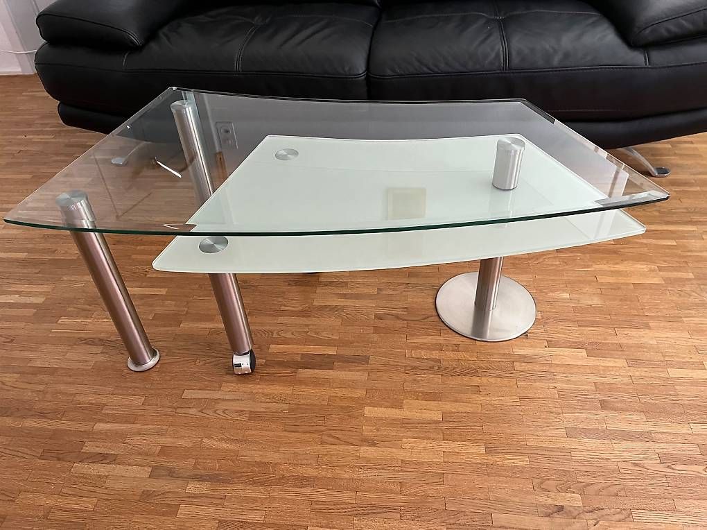 Tavoli: Table basse design verre et blanc, style moderne | Bon ét... – Usato da Biel/Bienne venduto da jos_j7jy 3