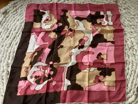 Seidentuch vintage 75 x 75 cm