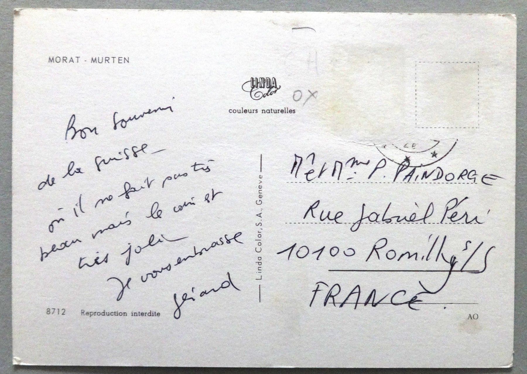 Cartes postales: Morat - Murten – Défectueux à Fétigny par Billy2miny 1