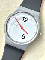 Armbanduhr Swatch grau schwarz rot  34 mm