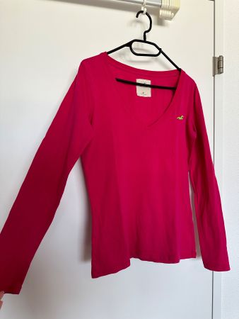 Hollister Oberteil/Pullover fuchsia V-Neck - M - wie NEU!