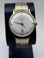 Luxus Automatikuhr mit Datum vergoldet Herrenuhr