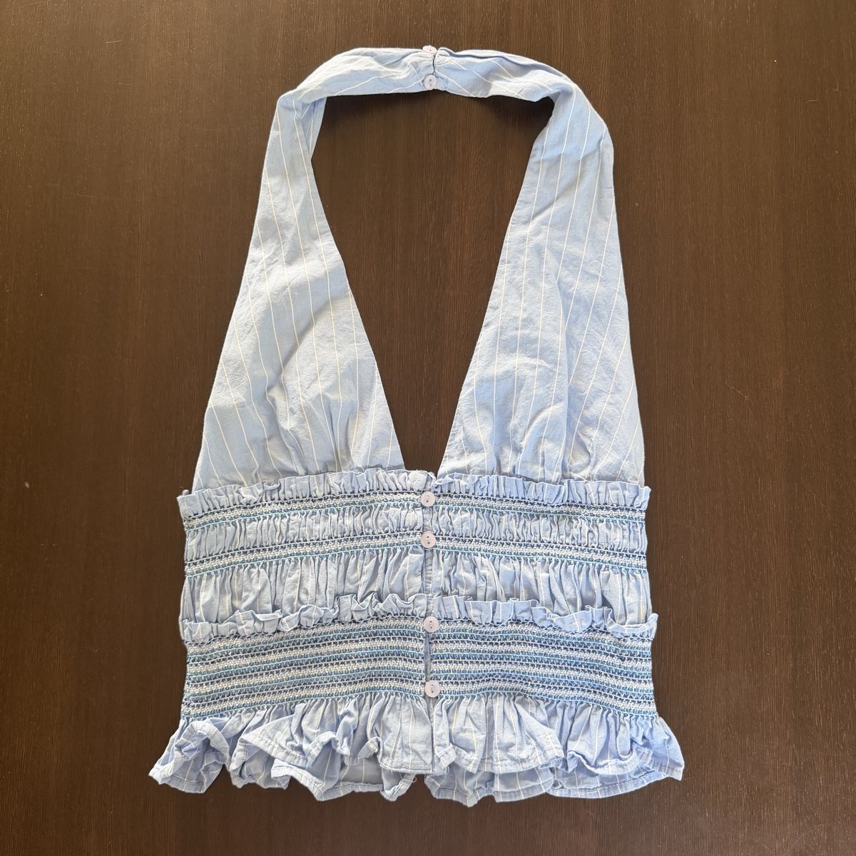Zara Top: Zara Neckholder-Top in Hellblau S – Nuovo (secondo la descrizione) da Uetikon am see venduto da seller.2020