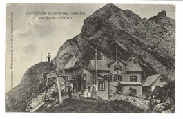 Gasthaus zur Thierwies am Weg zum Säntis (AR) Alpstein  1922