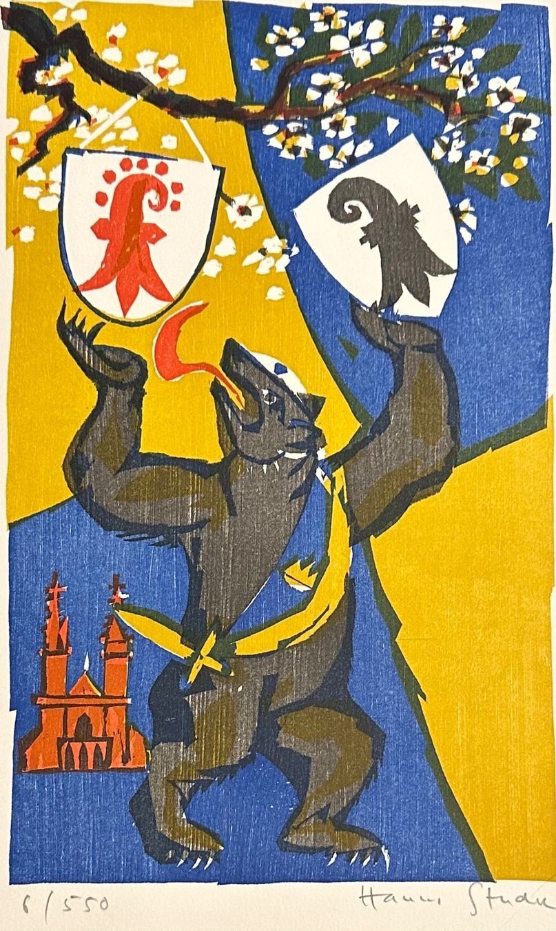 Xilografie: HANNS STUDER HOLZSCHNITT SIGNIERT NUMMERIERT – Usato da Gersau venduto da grafik-kunst 2