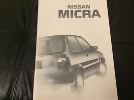 Nissan Micra Verkaufsprospekt 12 Seiten September 1987