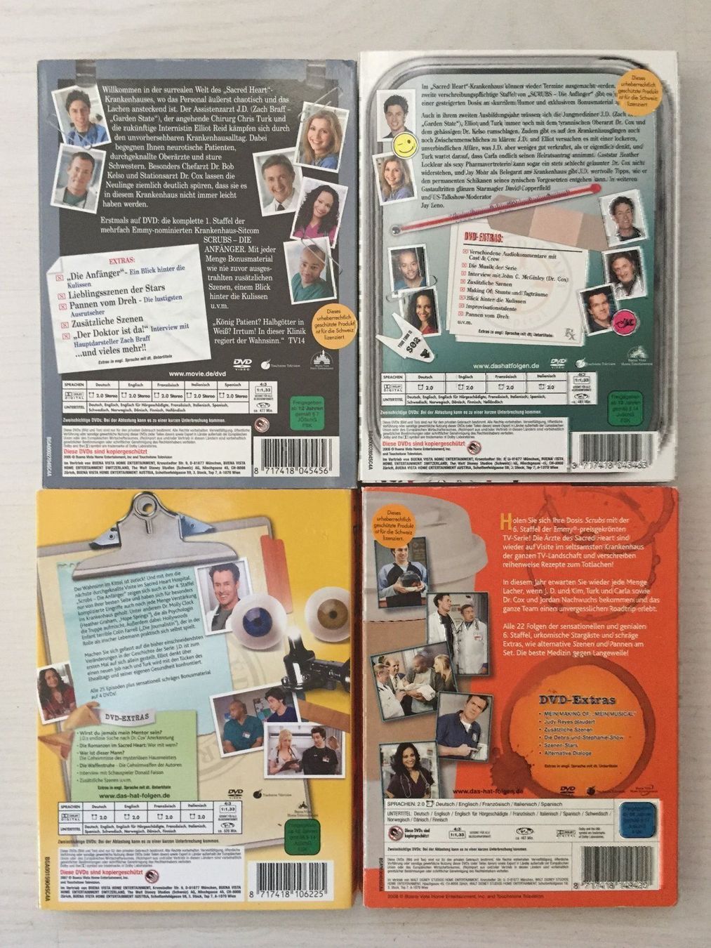 Alle DVDs: Srubs - Staffeln 1, 2, 4 und 6 – Gebraucht aus Volketswil von zwitsch33 1