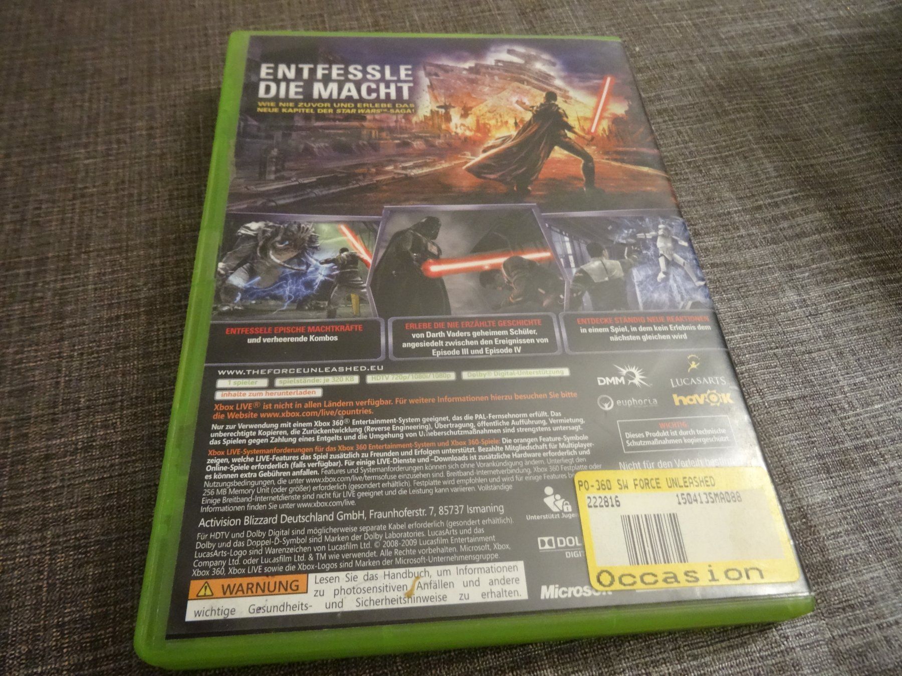 Microsoft Giochi: XBOX 360 Star Wars Force Unleashed Classics – Usato da Olten venduto da Disc-Ausverkauf 2