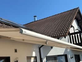 Markise Stobag mit Somfy Fernbedienung, beige, gebraucht