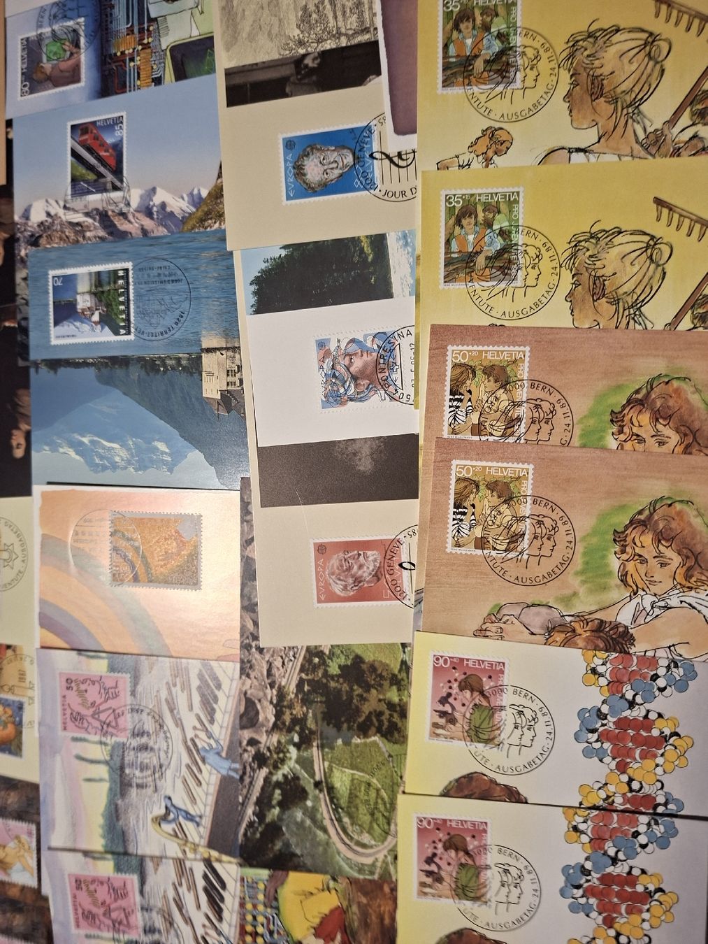 Alle Briefmarken: Lot diverser Maximumkarten Schweiz – Gebraucht aus Balgach von SIMEON27 2