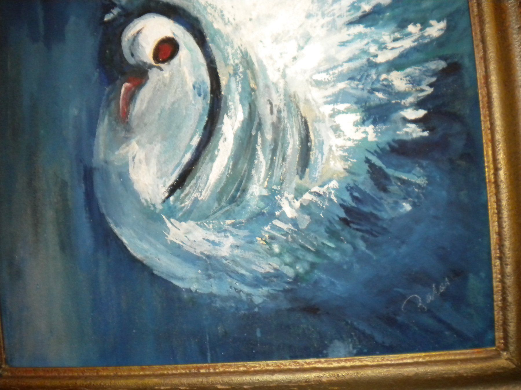 Dipinti: Die Taube ein wertvolles Bild 50x38cm – Usato da Spreitenbach venduto da mako6900 1