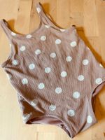 neuer Badeanzug Badekleid altrosa weiss H&M Gr. 104