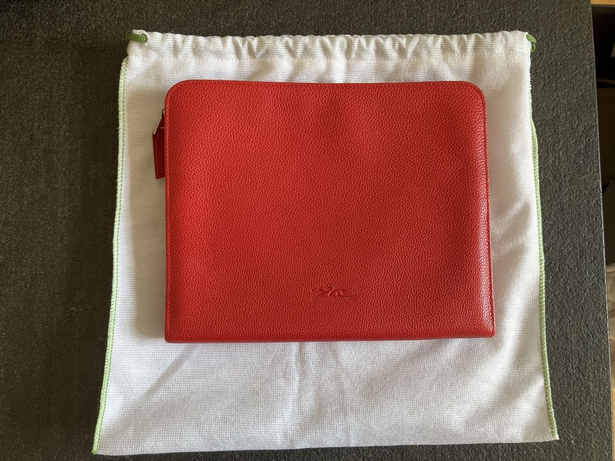 Longchamp Borse da donna: Original Longchamp Leder Clutch rot – Nuovo (secondo la descrizione) da Herrliberg venduto da spunggi