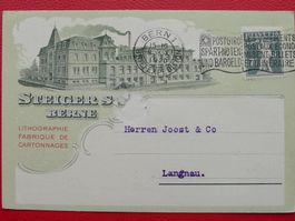 1920, illustrierte Karte "Steigers BERNE" Mit Nr.138.