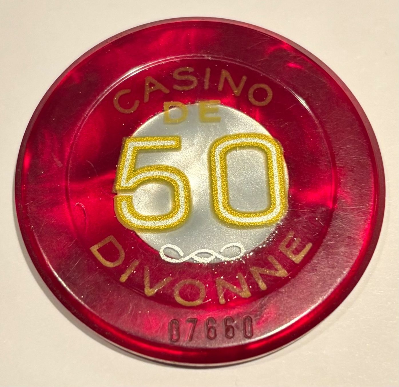 Statuette: Rarer Casino Chip Divonne – Usato da Fribourg venduto da Leui7