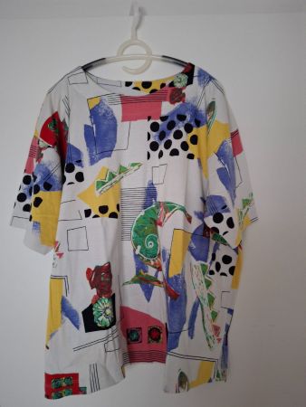 Damen T-Shirt bunte Muster Grösse XL, C&A