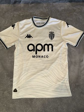 Maillot AS Monaco Kappa 2022/2023 taille M blanc