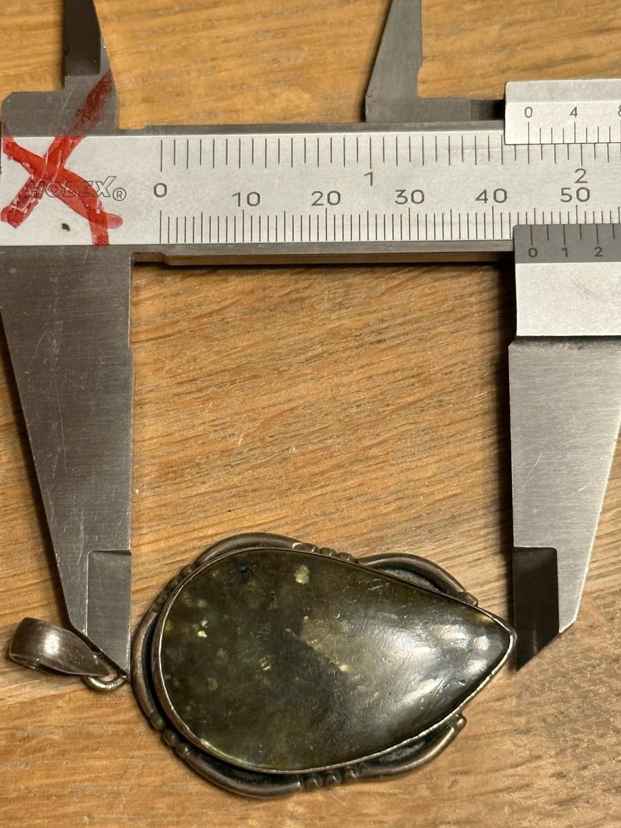 Ciondoli: Silber Anhänger, 925er Silber, Labradorit ??? – Usato da Goldach venduto da Messerguru 6