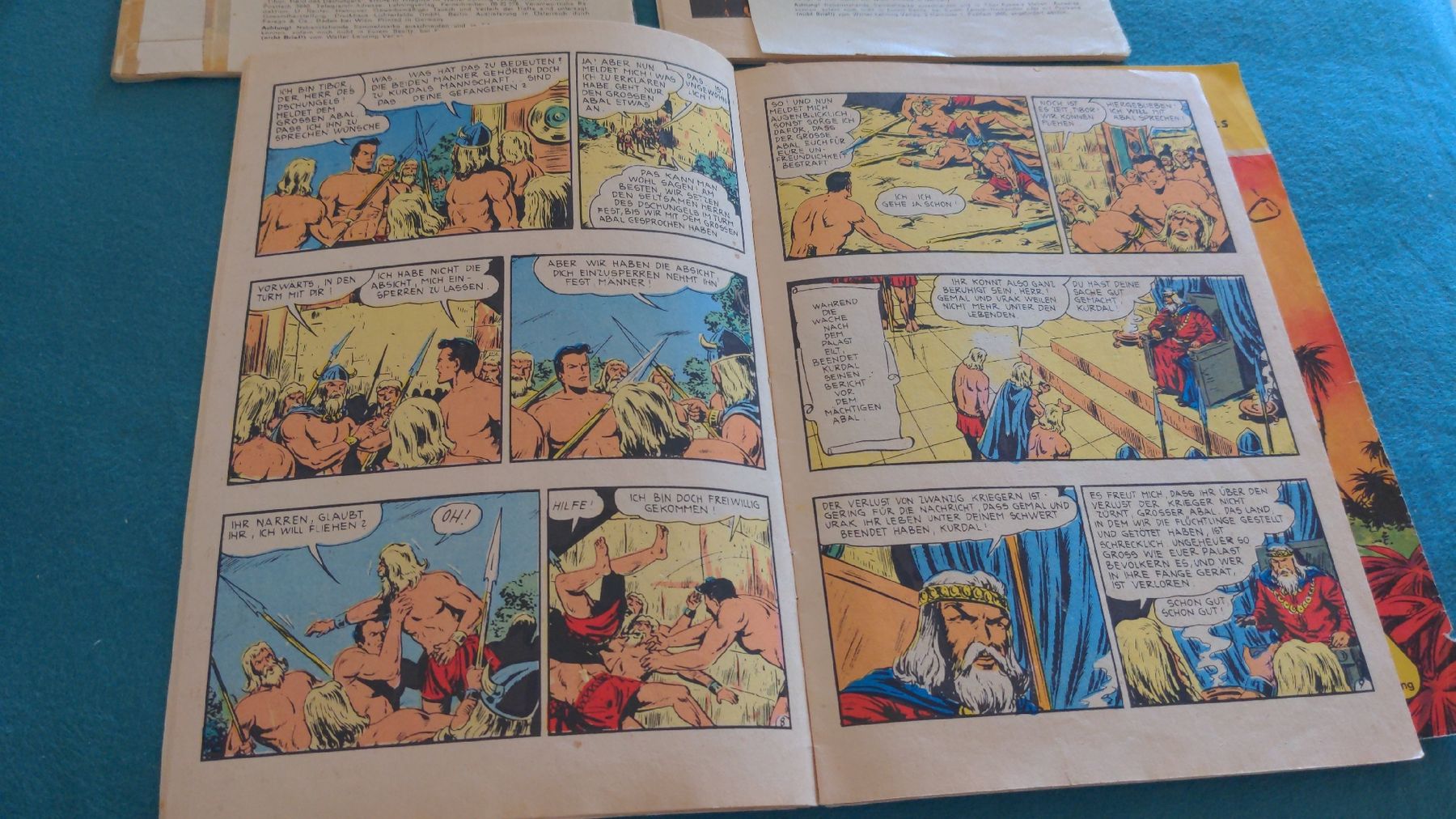 Comics: 4 Hefte Tibor, Held des Dschungels, Original Lehning – Gebraucht aus Niederscherli von Mon_Art 4