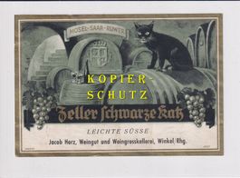 Etikette - Zeller Schwarze Katz /bd