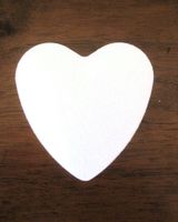 Styroporherz, 7 cm