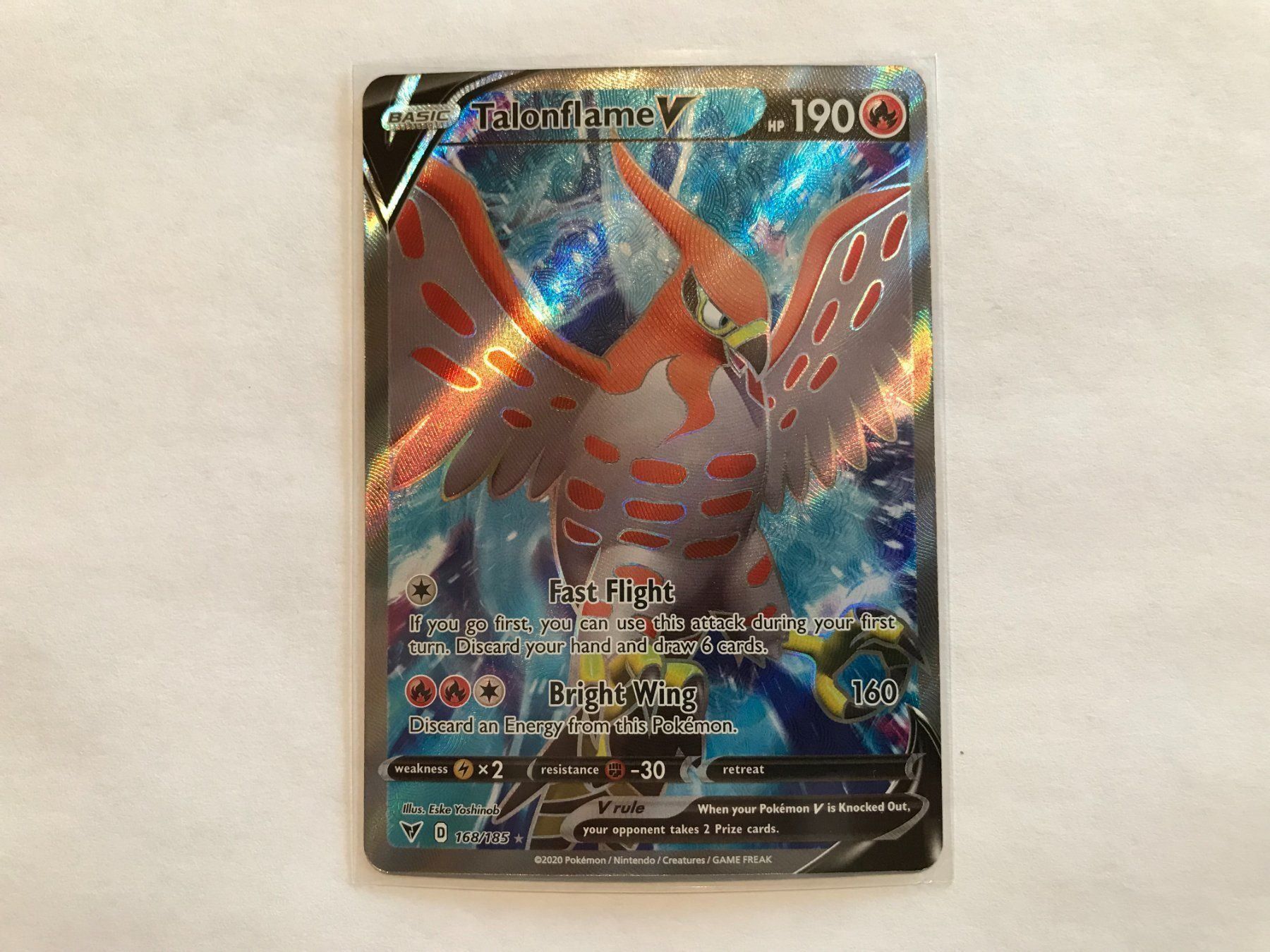 Pokémon Carte collezionabili: Talonflame V FullArt – Nuovo (secondo la descrizione) da Hagendorn venduto da Pokecollectorch