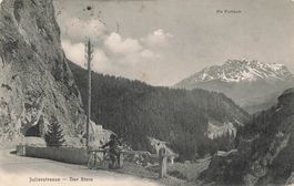 Julierstrasse Der Stein Graubünden