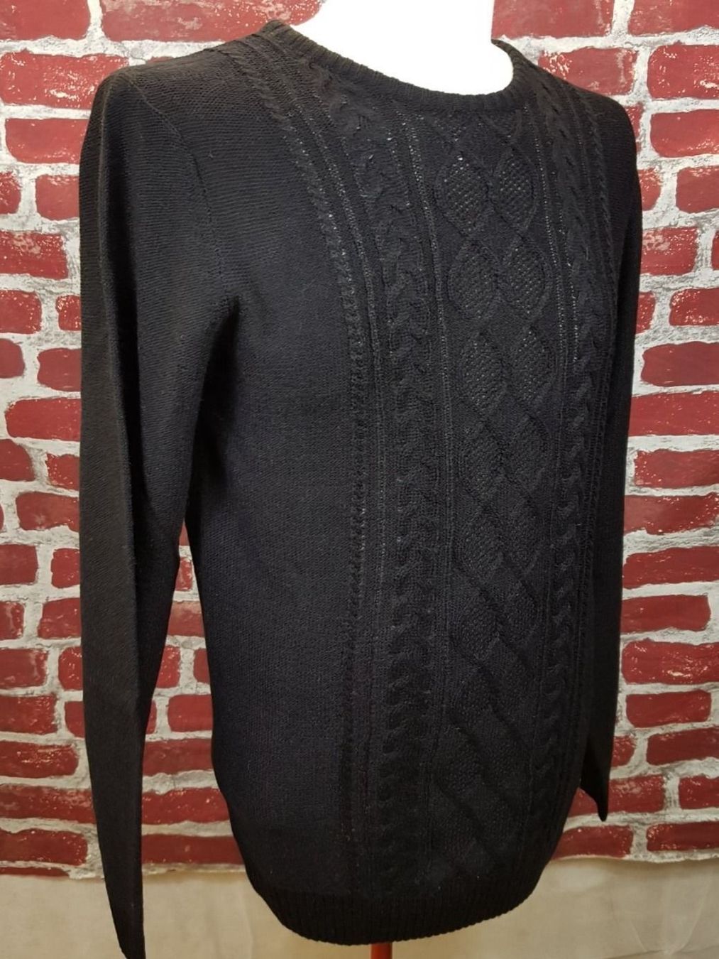 Pullover & Sweatshirts: Strickpullover Zopfmuster schwarz Gr. L – Neu und originalverpackt aus Seuzach von VT-Collections1