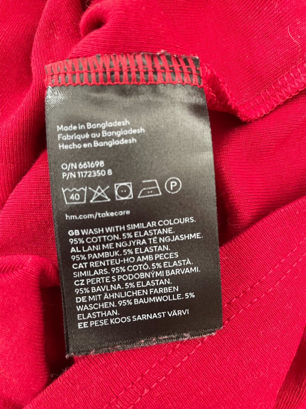 H&M Blusen, T-Shirts & Tops: Crop Top H&M rouge – Gebraucht aus Petit Lancy von gil_hr6v 5