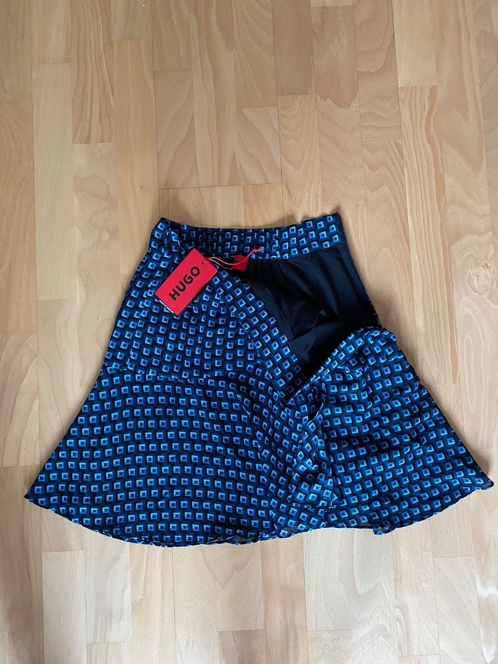 Gonne: HUGO RASINI - Minirock Gr. 36 blau / Muster NEU – Nuovo e nell'imballaggio originale da Bern venduto da fashion_11 1