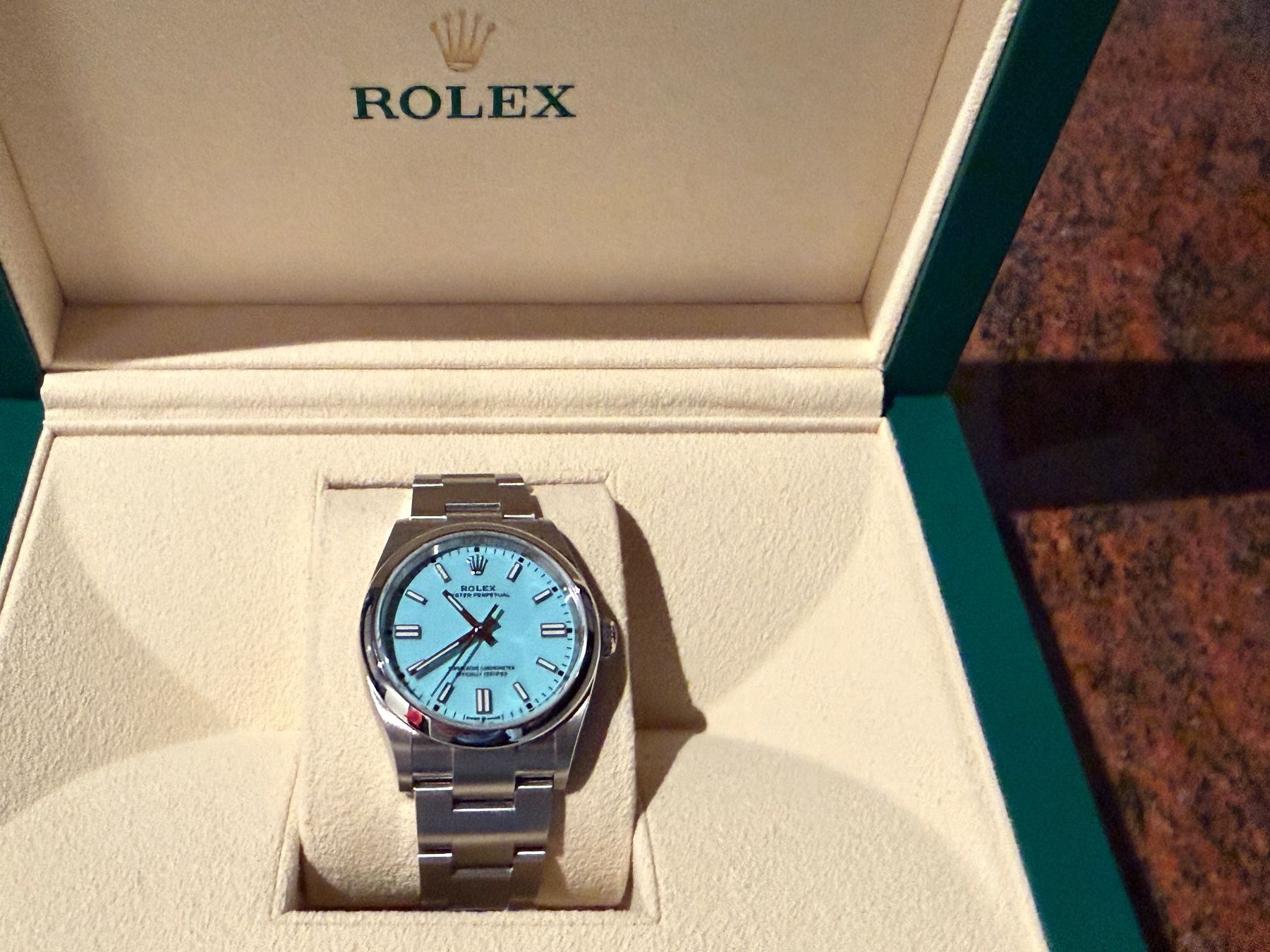 Rolex Orologi: Rolex OP 36 Tiffany Dial  Ungetragen – Nuovo e nell'imballaggio originale da Volketswil venduto da G14Carter 1